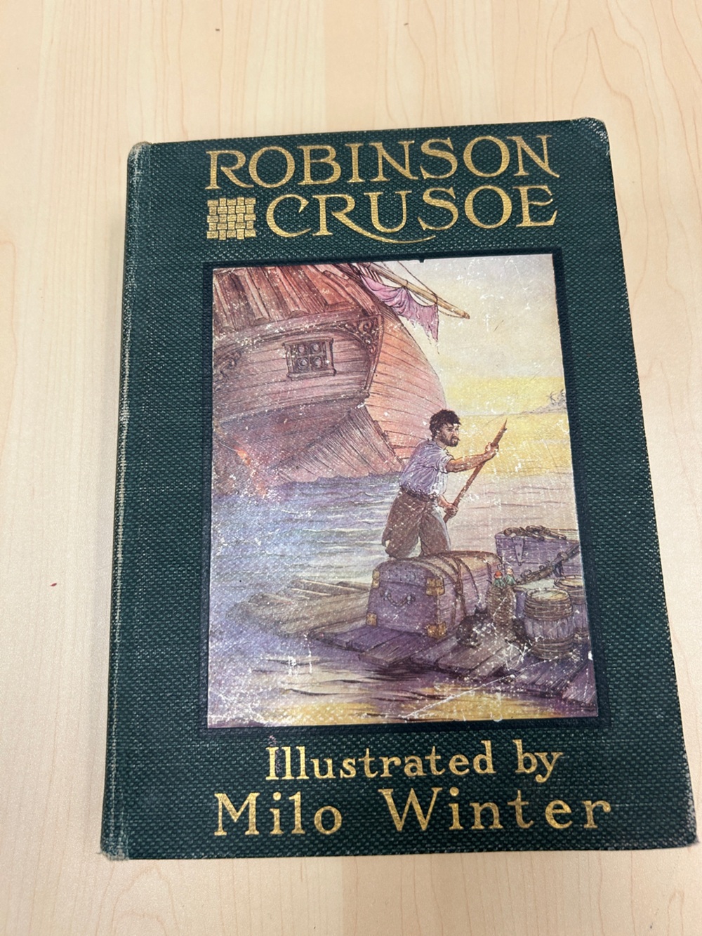 Vintage Rand McNally The Life and Adventures of Robinson Crusoe Illustrated
